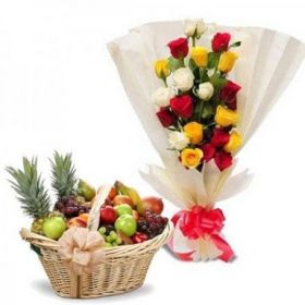 Healthy Fruits with Flowers