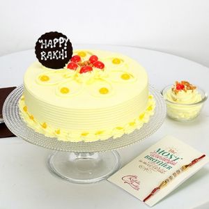 Rakhi With Butterscotch Cake