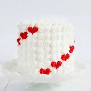 Red Hearts Cake 