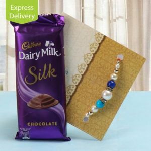 Joyful Pack Of Chocolate And Rakhi