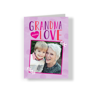 Grand Maa Love Special Personalized Greeting Card