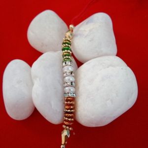 Multicolor Pearl Stone Rakhi