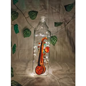 Harp Picture Design With Decorative Light Bottle