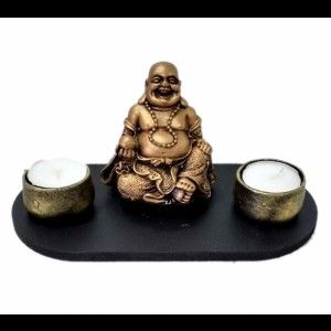 Laughing Buddha Candle holder