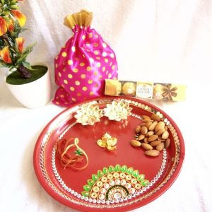 Puja Thali With Ferrero Rocher