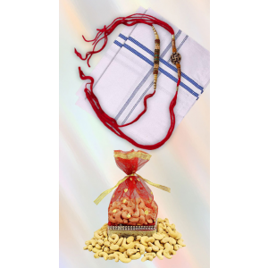 Rakhi With Hanky and Dry Fruit